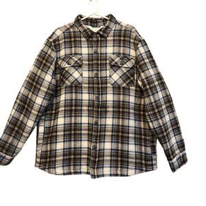 Hawker Rye Shacket Men's Size XL Fleece Lined Plaid Button Up